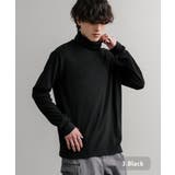3.ブラック | 長袖カットソー フリース タートルネック | Rocky Monroe