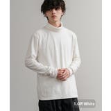 1.オフホワイト | 長袖カットソー フリース タートルネック | Rocky Monroe