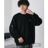 ブラック | UMBRO 長袖ニット ロゴ刺繍 | Rocky Monroe