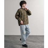 総柄シャツ レギュラーカラー テーパード | Rocky Monroe | 詳細画像22 
