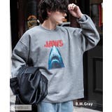 B.杢グレー | トレーナー 裏起毛 オーバーサイズ | Rocky Monroe