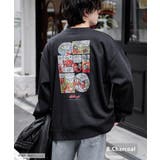 B.チャコール | トレーナー 裏起毛 オーバーサイズ | Rocky Monroe