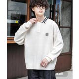 B.オフ | ポロシャツ ニット ワンポイント刺繍 | Rocky Monroe