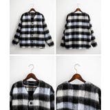 ノーカラージャケット シャギー チェック | Rocky Monroe | 詳細画像15 