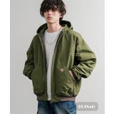 69.カーキ | フードジャケット フルジップ ブルゾン | Rocky Monroe