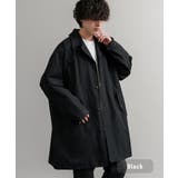 ブラック | ステンカラーコート モッズコート オーバーサイズ | Rocky Monroe