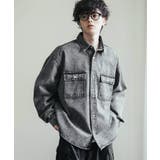 シャツジャケット デニムジャケット オーバーサイズ | Rocky Monroe | 詳細画像10 