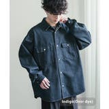 インディゴ(オーバーダイ) | シャツジャケット デニムジャケット オーバーサイズ | Rocky Monroe