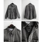 シャツジャケット デニムジャケット オーバーサイズ | Rocky Monroe | 詳細画像25 