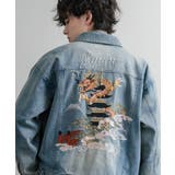 デニムジャケット スーベニア刺繍 ショート丈 | Rocky Monroe | 詳細画像7 
