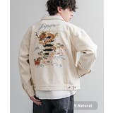 9.ナチュラル | デニムジャケット スーベニア刺繍 ショート丈 | Rocky Monroe
