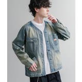 ワークジャケット カバーオール ノーカラー | Rocky Monroe | 詳細画像10 