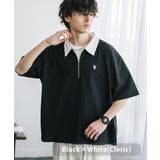 ブラック×ホワイト(クレリック) | USPOLOASSN 半袖 ポロシャツ | Rocky Monroe