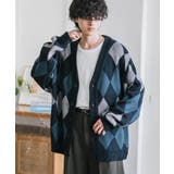 ニットカーディガン 総柄 チェック | Rocky Monroe | 詳細画像5 