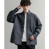 UpscapeAudience 長袖デニムシャツ ボタンダウン | Rocky Monroe | 詳細画像3 