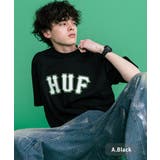 A.ブラック | HUF プリントT 半袖 | Rocky Monroe
