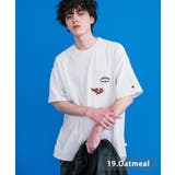 19.オートミール | CONVERSE 半袖ロゴT エンブレム刺繍 | Rocky Monroe