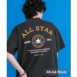48.インクブラック | CONVERSE 半袖ロゴT バックプリント | Rocky Monroe