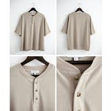 接触冷感 Tシャツ ヘンリーネック | Rocky Monroe | 詳細画像39 