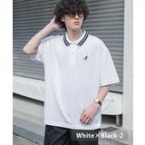 ホワイト×ブラック-2 | KANGOL 半袖ポロシャツ 接触冷感 | Rocky Monroe
