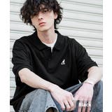ブラック | KANGOL 半袖ポロシャツ 接触冷感 | Rocky Monroe