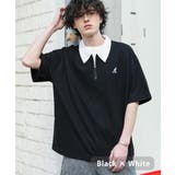 ブラック×ホワイト(クレリック) | KANGOL カンゴール ポロシャツ | Rocky Monroe