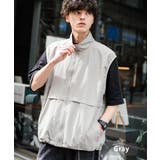 グレー | ベスト ナイロン 前開き | Rocky Monroe