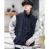 ネイビー | ベスト ナイロン 前開き | Rocky Monroe