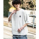 オートミール(NY) | MLB プリントTシャツ オーバーサイズ | Rocky Monroe