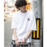 ホワイト(NY) | MLB プリントTシャツ オーバーサイズ | Rocky Monroe