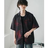 H | 接触冷感 オープンカラーシャツ 総柄 | Rocky Monroe