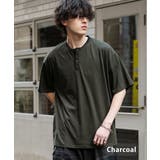 チャコール | Tシャツ 半袖 ヘンリーネック | Rocky Monroe