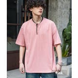 ピンク | Tシャツ 半袖 ヘンリーネック | Rocky Monroe