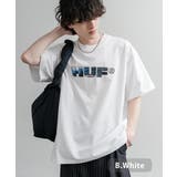 B.ホワイト | HUF プリントT 半袖 | Rocky Monroe