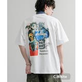 C.ホワイト | HUF プリントT 半袖 | Rocky Monroe