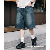 インディゴオーバーダイ | ショートパンツ デニム 膝丈 | Rocky Monroe