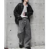 カーブデニム バレルレッグ ワイドテーパード | Rocky Monroe | 詳細画像13 