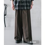 ブラウン | スラックス ワイドパンツ 接触冷感 | Rocky Monroe