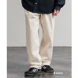 8.アイボリー | デニムパンツ ワイド ウエスタン調 | Rocky Monroe