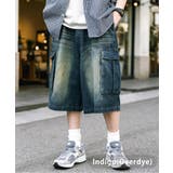 インディゴオーバーダイ | カーゴパンツ デニム ハーフ | Rocky Monroe