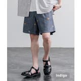 インディゴ | HOUSTON ショートパンツ シャンブレー | Rocky Monroe