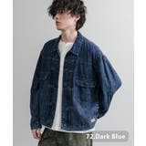 72.ダークブルー | デニムジャケット シャツジャケット 超軽量 | Rocky Monroe