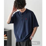 ネイビー | ユーエスポロアッスン ニットポロ サマーニット | Rocky Monroe