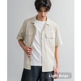 ライトベージュ | THENORTHFACE オープンカラーシャツ 半袖 | Rocky Monroe