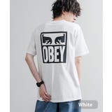 ホワイト | OBEY バックプリントT 半袖 | Rocky Monroe