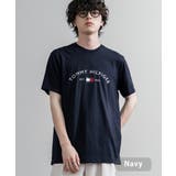 ネイビー | TOMMYHILFIGER プリントT ルーズ | Rocky Monroe