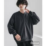 チャコール | カットソー ヘンリーネック 長袖 | Rocky Monroe