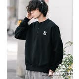 ブラック(NY) | MLB スウェット ヘンリーネック | Rocky Monroe