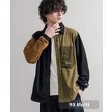 90.マルチ | フリースシャツ 長袖 切り替え | Rocky Monroe