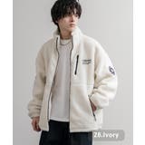 28.アイボリー | CONVERSE ボアジャケット スタンドカラー | Rocky Monroe